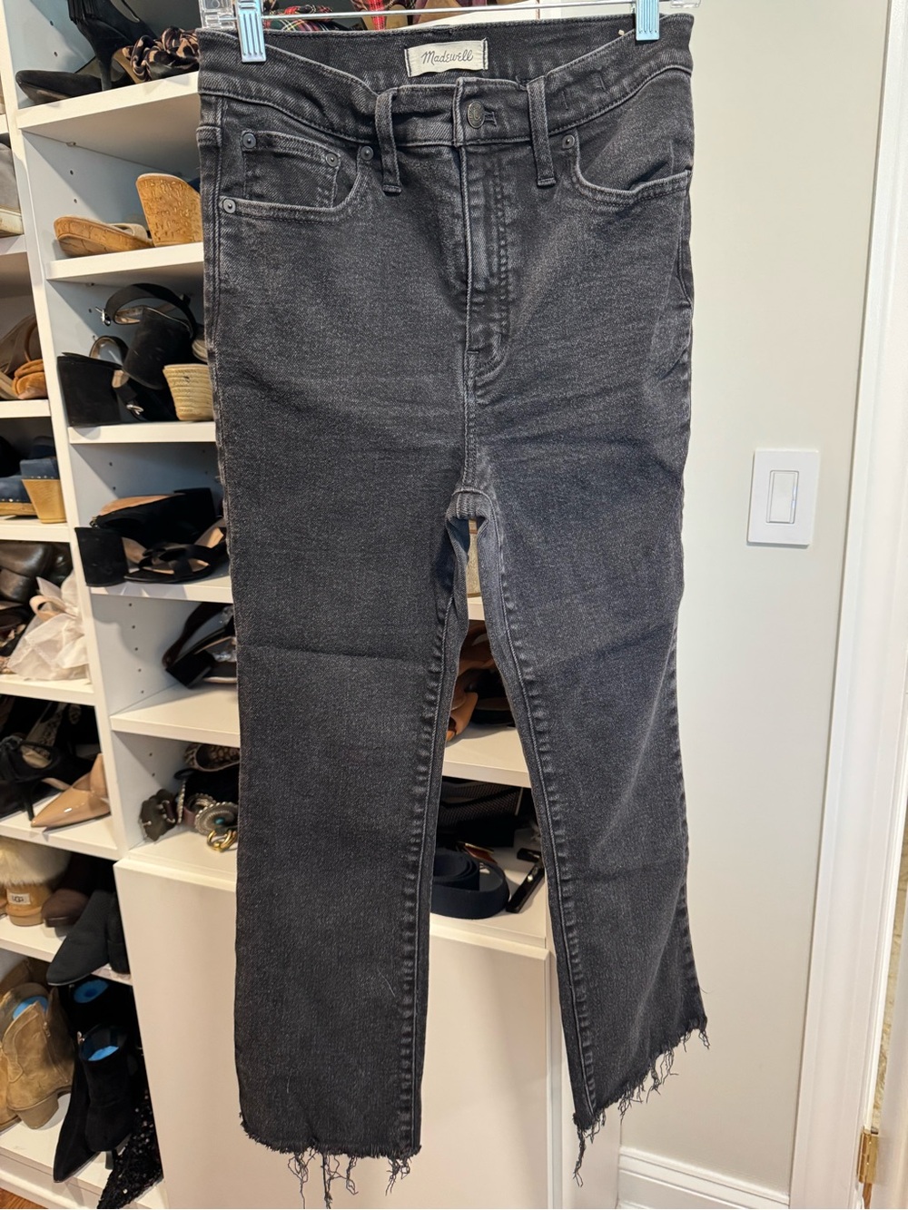 Madewell Cali Demi-Boot Jeans in Bayland Wash: Raw-Hem Edition
